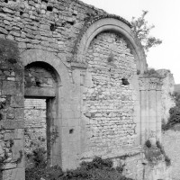Le mur nord de la tribune de la chapelle (1980)