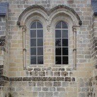 Fenêtres du mur nord de la chapelle nord (2015)