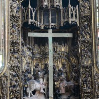 Détail du retable : la Crucifixion (2016)