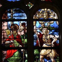 Fenêtre sud du choeur : saint Gervais; saint Christophe (2016)