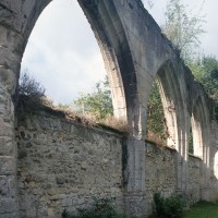 Les arcades du mur gouttereau sud de la nef (1995)