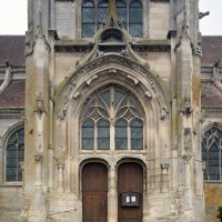 La façade sud du transept vue depuis le sud (2016)