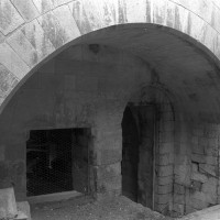 L'entrée nord de l'étage inférieur de la chapelle de l'abbé (1999)