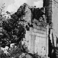 Vue partielle de l'église en 1917