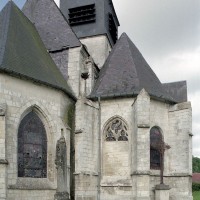 Le choeur Saint-Nicolas et la chapelle de la Madeleine vus de l'est (2003)