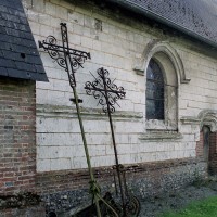 Vue partielle du mur nord de la nef depuis le nord-est (2004)