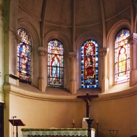 L'abside vue vers le nord-est (2003)