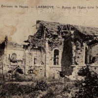 L'églises en ruines à la fin de la Grande Guerre