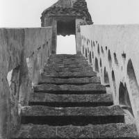 Escalier du pignon du bras nord du transept (1970)