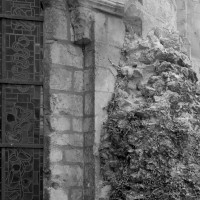 Arrachements de la muraille gallo-romaine à la chapelle nord-est du déambulatoire (1986)