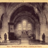 L'intérieur de l'église en 1930