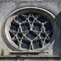La rose de la façade sud du transept (2017)