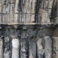 Les chapiteaux des piédroits de gauche du portail ouest (2017)
