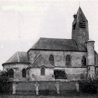 L'église vue du nord avant la Guerre 14-18