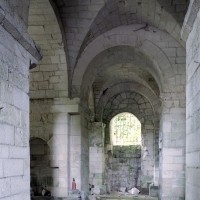 Le couloir de la crypte vu vers le sud (2007)