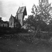 L'église en septembre 1918