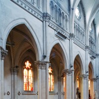 Le mur sud de la nef vu vers le sud-ouest (2006)