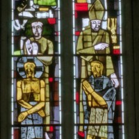 Vitrail de la fenêtre centrale de l'abside (2006)