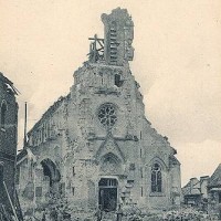 L'église en 1917