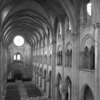 L'intérieur vu vers le nord-ouest depuis la chapelle haute du choeur