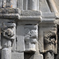 Les chapiteaux de gauche du portail sud (2017)