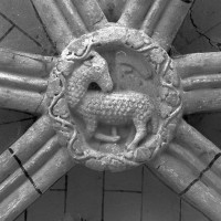 La clef de voûte de l'abside : l'Agneau pascal (1997)