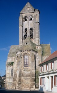 Le chevet de l'église vu de l'est (1997)
