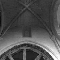 La voûte de la seconde travée de la nef vue vers le sud (1995)