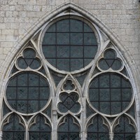 La partie supérieure de la fenêtre ouest de la nef (2016)