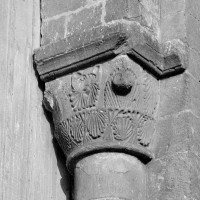 Chapiteau associé à la pile nord de l'arcade du vaisseau central de la nef, côté droit (1969)