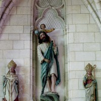 Statues de saint Nicolas, de saint Christophe et d'un évêque (2008)