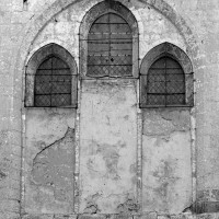 La fenêtre est de la chapelle du 13ème siècle (1972)