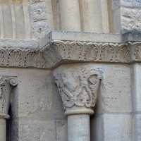 Chapiteaux des piédroits de droite du portail ouest (2019)