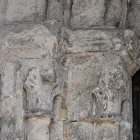 Les chapiteaux des piédroits de gauche du portail ouest (2016)