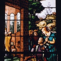 Vitrail de la chapelle de la Vierge par Roussel (2003)