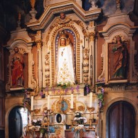 L'autel retable de la chapelle de la Vierge et la Vierge miraculeuse (2003)