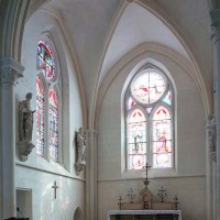 Vue du bras sud du transept vers le sud-est, après les restaurations (2003)