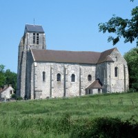 L'église dans son environnement vue du sud (1996)