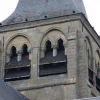 L'étage du beffroi du clocher vu depuis le sud-ouest (2017)