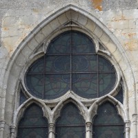 Détails de la fenêtre centrale du chevet (2015)