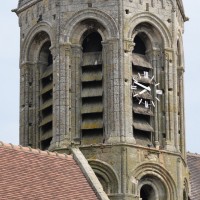 Le second étage du clocher vu du sud-ouest (2015)