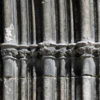 Les chapiteaux des piédroits de droite du portail ouest (2017)