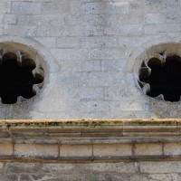 Les oculi du mur pignon de la façade nord du transept (2017)