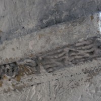 Tailloir à décor géométrique d'une pile de la nef (2017)