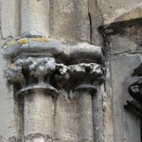 Les chapiteaux des piédroits de gauche du portail ouest (2017)