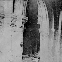 Bas-côté de la nef avant sa démolition 