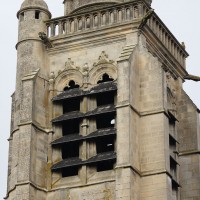 L'étage du beffroi du clocher vu du sud-est (2018)