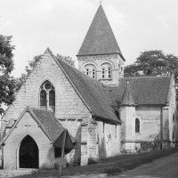 L'église vue du sud-ouest (1974)