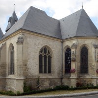 La chapelle sud et le choeur vus du sud-est (2015)