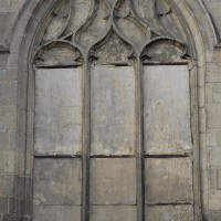 Fenêtre gothique flamboyant au mur est du choeur (2018)